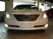 LS460にフォグHID＆シャコタン（笑。