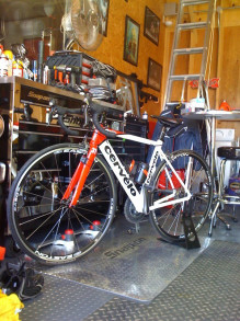 自転車。