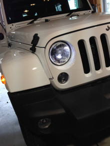 2014　JEEPラングラーにセキュリティ＆HID＆LED!!!