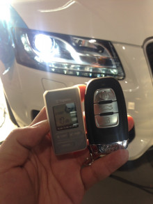 アウディA5にエンジンスターター＆メルセデス　Cクラスコーティング!!