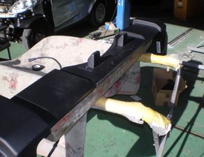 ラングラーバンパーｶｯﾄ　メルセデスC180磨き　ラングラーｶﾞﾗｽｺｰﾃｨﾝｸﾞ施工　スマート組みつけ