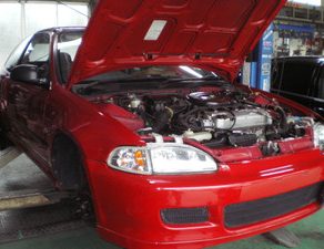 シビック車検　ﾜｺﾞﾝR・塗装　アリスト完成　ﾗﾝｸﾞﾗｰ・コーティング　カローラ・ﾊﾟｰﾂ　ｱｳﾃﾞｨｰ･入庫