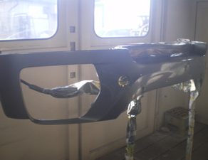 X6・バンパー塗装　フィット・塗装　リンカーン・塗装準備