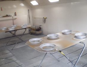 TN-7ホイール塗装 カローラ塗装・組付・磨き