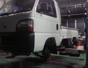 アクティ・入庫　グラチェロ・シートカバー取付　グラチェロ・入庫