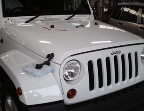 ラングラー・入庫　プレオ・塗装　エンジン消毒機