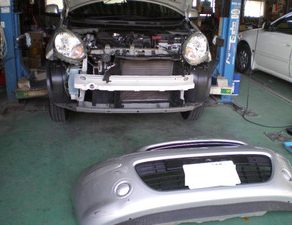 マーチ・鈑金　パトリオット・色合わせ　ラングラー入庫　PTクルーザー･入庫　イスト・入庫