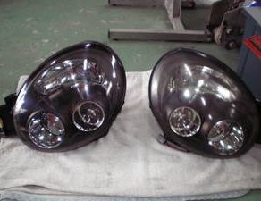 インプレッサヘッドライト　フェンダーペイント