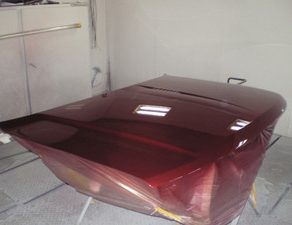 グラチェロ・塗装、磨き　ミニキャブ・入庫　スイフト・入庫　ベンツ・入庫　デミオ・作業開始　