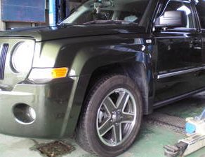 パトリオット車高上げ　クルーズ完成　ボイジャー足回り　ボルボＶ70ガラスコート施工