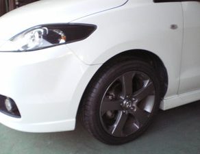 ﾌﾟﾚﾏｼｰタイヤ交換　ボルボＶ70フードペイント　ボイジャー組みつけ