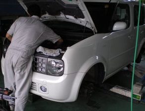 キューブ車検 ベルタ納車 スイフトペイント