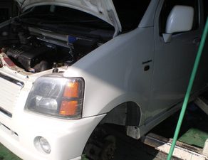 ワゴンR車検整備 ヴィッツサフェ ヴィッツペイント ブレーキシステム入庫 レガシィバッテリー交換 ラングラールーフ入庫