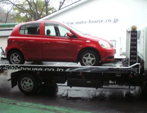 ヴィッツ代車　三菱iミッション交換　積載車ペイント　ｲﾝｻｲﾄ納車　エルグランドブレンボ装着　ｼﾞｰﾌﾟがそろった