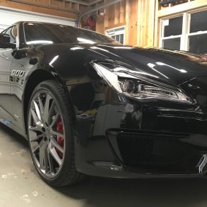 クワトロポルテにTVキャンセラー、ドライブレコーダー、ボディーコーティング、スモークフィルム施工!!