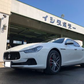 マセラティギブリ、ボディーコーティング＆フィルム施工!!Black＆White