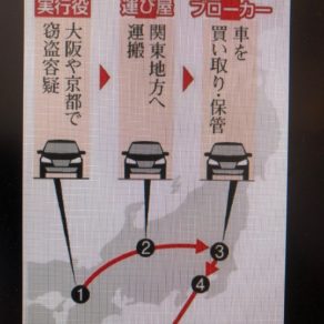 レクサス・ランクルの窃盗団!!YAHOOより。