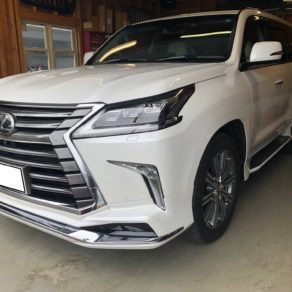 レクサスLXにリレーアタック対策＆盗難防止装置取付！！