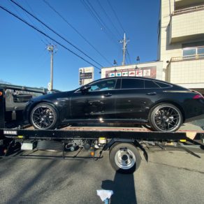 AMG GT4ブラックのボディーコーティング＆フィルム施工！！