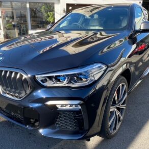 BMW X6  M50i コーティング施工・ガラスフィルム貼り行わせていただきました。