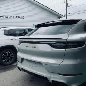 Porsche　カイエンクーペ　GTS　親水系ボディコーティング!!