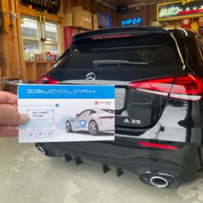 AMG A35にデジタルセキュリティとドライブレコーダー、レーザーレーダー探知機取付！！